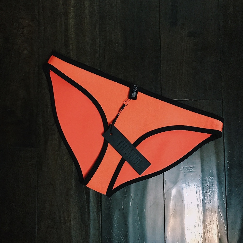 Triangl || Neon Orange Bikini Bottom